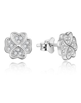 Lykken Symbols hopeakorvakorut kukka 8 mm