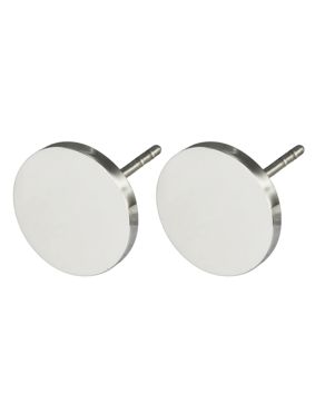 Lykken Trend hopeanväriset tappikorvakorut teräs