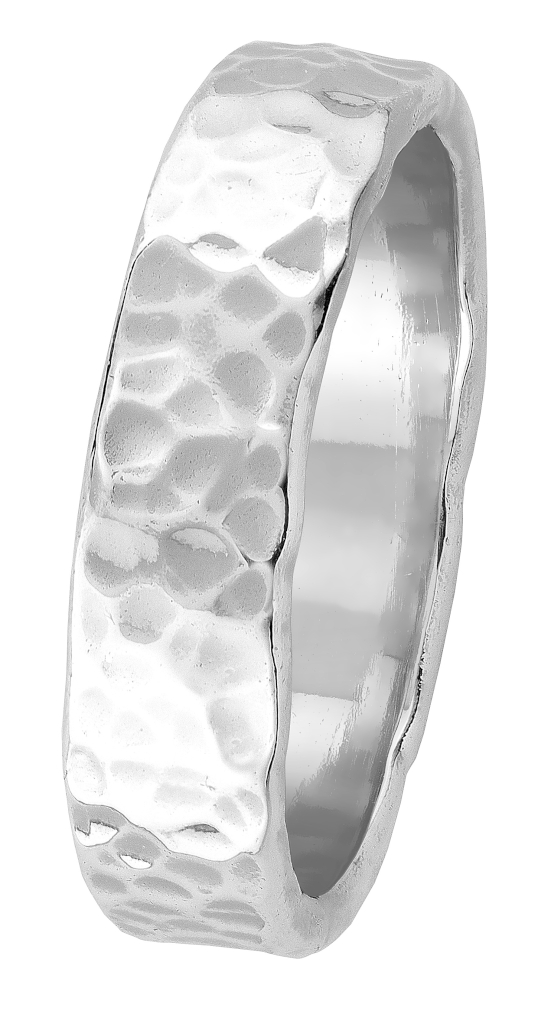 Lykka Casuals hopeasormus 5 mm