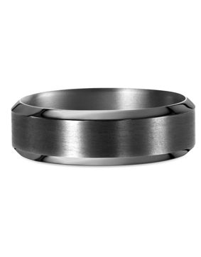 Lykken Strong tantaalisormus flakka musta 5 mm