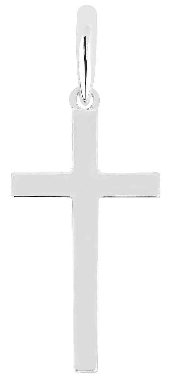 Lykka Crosses valkokultainen ristiriipus / rippiristi 18 x 9 mm