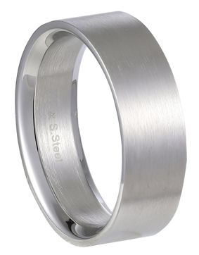 Lykka Strong sileä flakka terässormus 7 mm