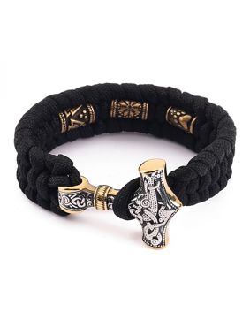 Lykka Viking Mjölnir kangas-teräsrannekoru 23 mm 21 cm