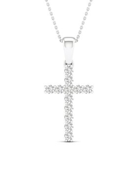Lykka Elegance timanttiristiriipus 0,25 ct valkokulta