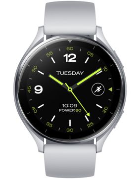 Xiaomi Watch 2 Silver Case With Gray TPU Strap