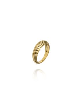 Mockberg Edge Ribbed Gold sormus