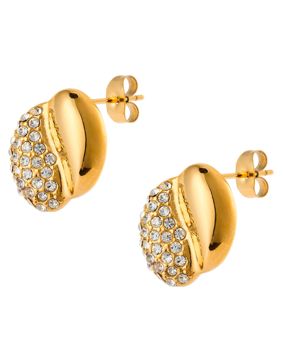 Mockberg x Kenza Eve kullatut teräskorvakorut MB1853