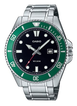Casio Duro green steel MDV-107D-3AVEF