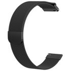 Tiera musta Milanese mesh-ranneke 22 mm