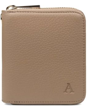 Aarni hirvennahkainen mini Clutch-lompakko hiekka/kulta
