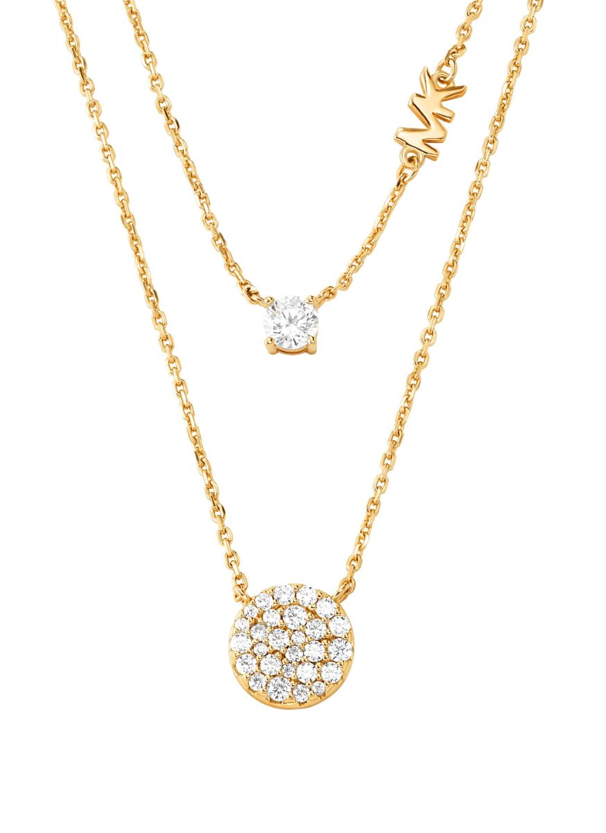 Michael Kors kullanvärinen double hopeakaulakoru MKC1591AN710