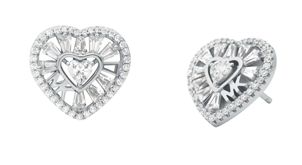 Michael Kors hopea sydänkorvakorut MKC1691CZ040