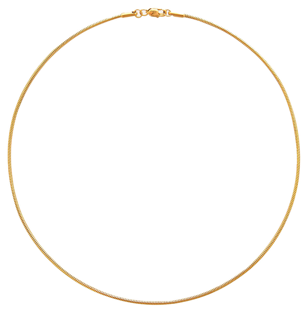 Mockberg Snake Chain kullattu kaulakoru MO579