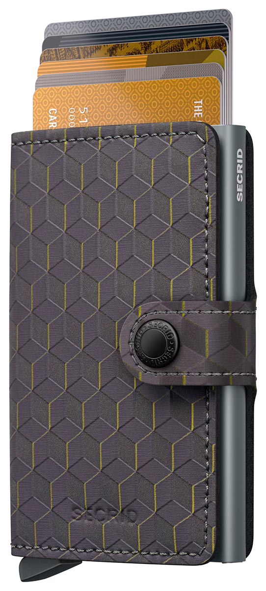 Secrid Miniwallet Optical Grey-Yellow