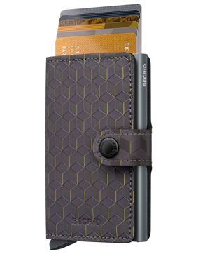 Secrid Miniwallet Optical Grey-Yellow