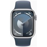 Apple Watch Series 9 GPS myrskynsininen alumiinikuori 41mm Storm Blue Sport-ranneke - koko S/M MR903KS/A