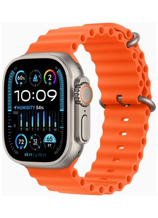 Apple Watch Ultra 2 GPS + Cellular titaanikuori 49mm oranssi Ocean-ranneke MREH3KS/A