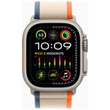 Apple Watch Ultra 2 GPS + Cellular titaanikuori 49mm oranssi/beige Trail Loop-ranneke - koko M/L MRF23KS/A