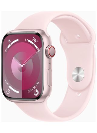 Apple Watch Series 9 GPS + Cellular vaaleanpunainen alumiinikuori 45mm Sport-ranneke - koko S/M MRMK3KS/A