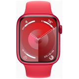Apple Watch Series 9 GPS punainen alumiinikuori 45mm (PRODUCT)RED Sport-ranneke - koko M/L MRXK3KS/A