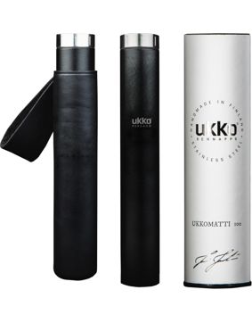 Ukkomatti 100 Musta Damaski Nahkatupella