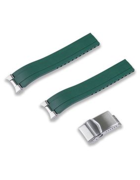 Crafter Blue vihreä kumiranneke Seiko 1965 Heritage Diver malleihin MX03-143