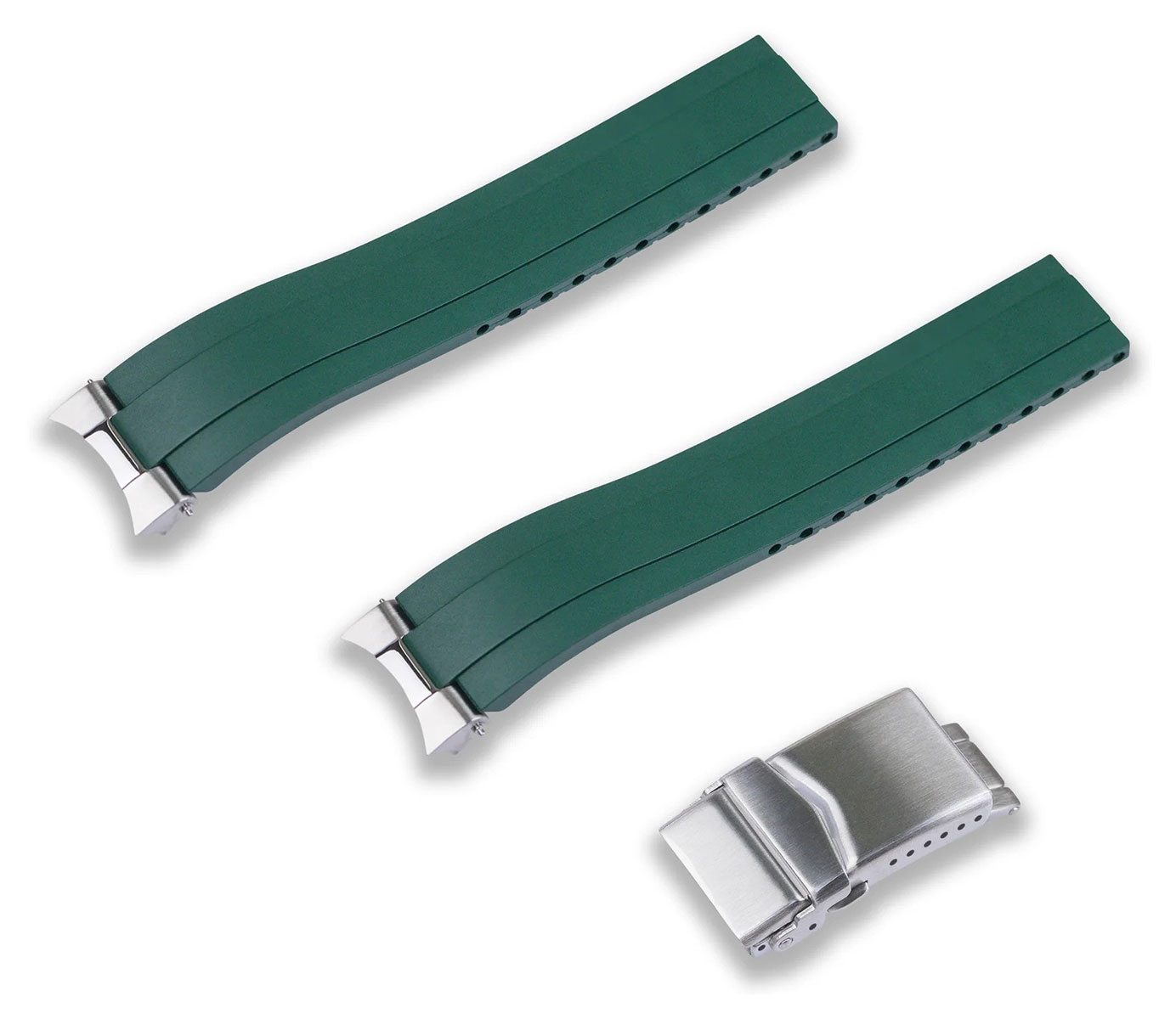 Crafter Blue vihreä kumiranneke Seiko Speedtimer malleihin MX03-911