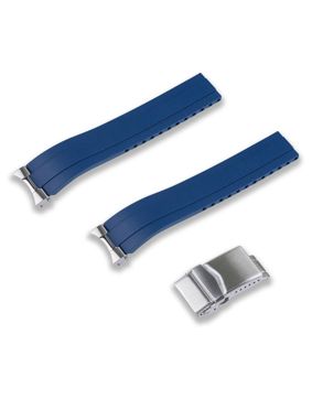 Crafter Blue sininen kumiranneke Seiko 1965 Heritage Diver malleihin MX03-143