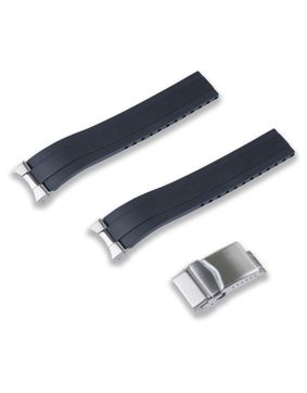 Crafter Blue musta kumiranneke Seiko 1965 Heritage Diver malleihin MX03-143