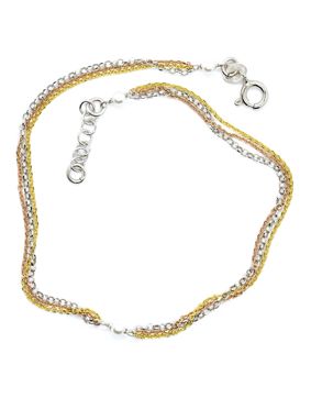 Hopeinen nilkkaketju kolmella ketjulla NK40/25