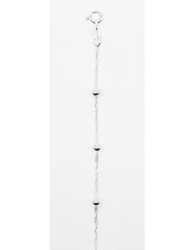 Hopeinen nilkkaketju Pallot NK45/23+2