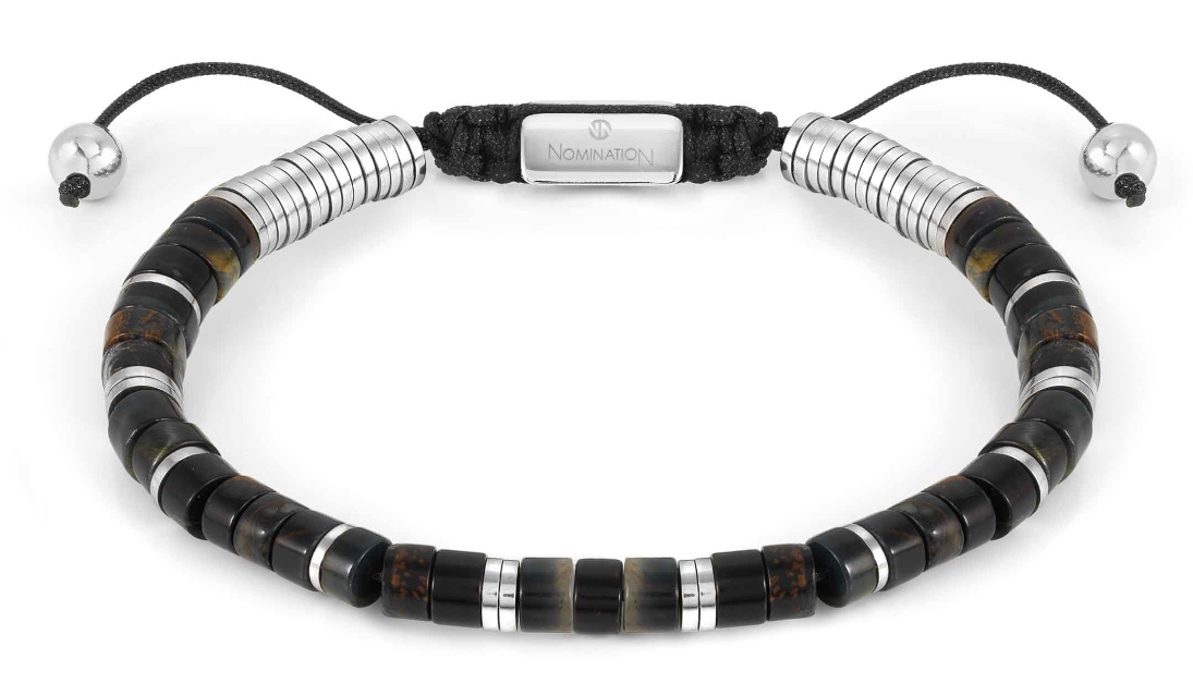 Nomination Instinct style Black and Brown Jasper rannekoru 027925/084