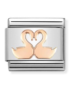 Nomination Classic Rose Gold Swans 430104/40