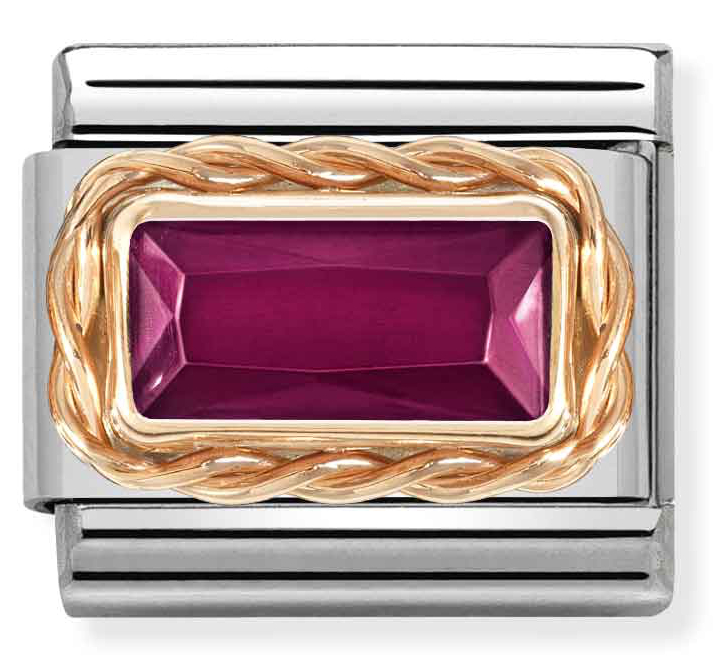 Nomination Classic Rose Gold Red Zirconia 430604/005