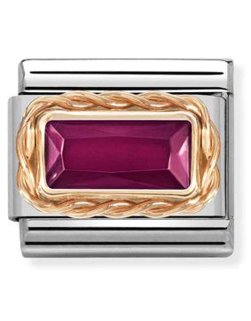 Nomination Classic Rose Gold Red Zirconia 430604/005