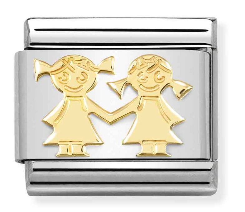 Nomination Classic Gold Sisters 030162/67