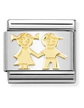 Nomination Classic Gold Sister and Brother 030162/69
