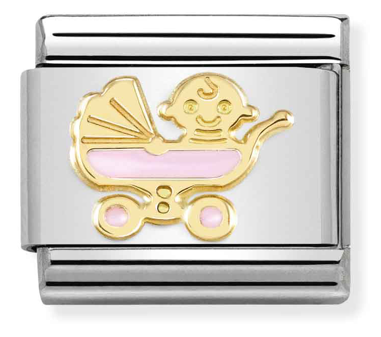 Nomination Classic Gold Pink Baby Carriage 030272/60