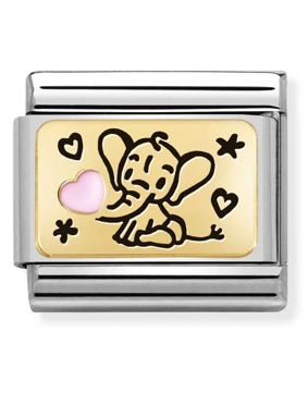 Nomination Classic Gold Pink Elephant 030289/03