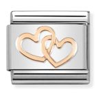 Nomination Classic Rose Gold Hearts Interwined 430104/41