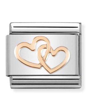Nomination Classic Rose Gold Hearts Interwined 430104/41