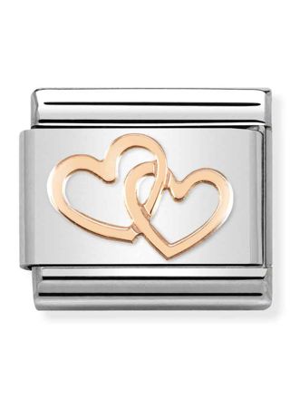 Nomination Classic Rose Gold Hearts Interwined 430104/41