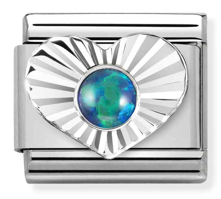 Nomination Classic Silvershine Green Opal 330508/26 - Keskisen Kello Oy