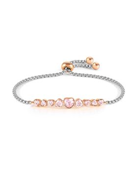 Nomination Milleluci Colour Edition Heart Pink sydänranneketju 028011/003