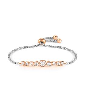 Nomination Milleluci Colour Edition Heart White sydänranneketju 028011/010