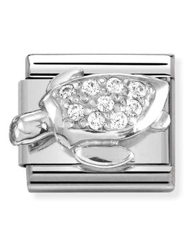 Nomination Classic Silvershine Sea turtle with zirconia pala 330304/46