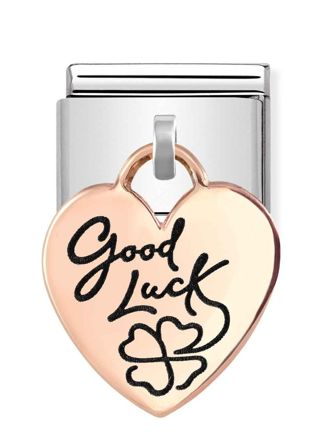 Nomination Classic Rose Gold Charms Heart Good luck pala 431803/07