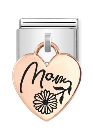 Nomination Classic Rose Gold Charms MOM heart pala 431803/09
