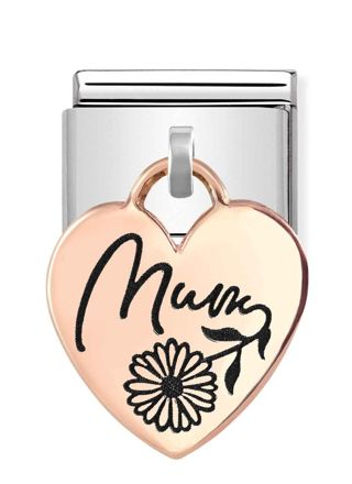 Nomination Classic Rose Gold Charms Heart MUM pala 431803/03