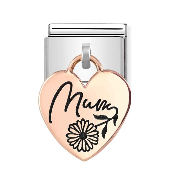 Nomination Classic Rose Gold Charms Heart MUM pala 431803/03 - Keskisen ...